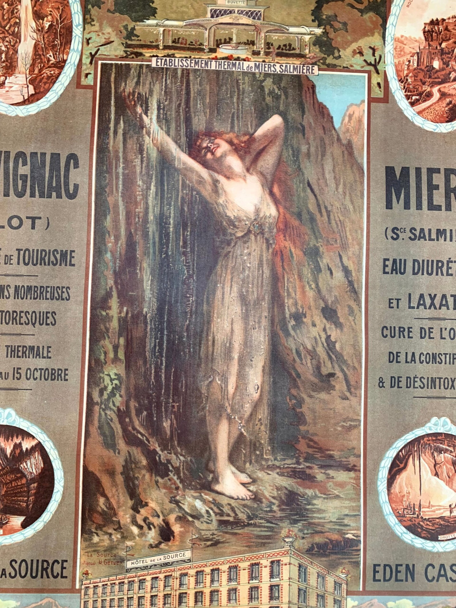 Chemin de Fer D'Orleans - Max Cremnitz (1900) 28.75"X40.5" French Travel Poster LB - 6