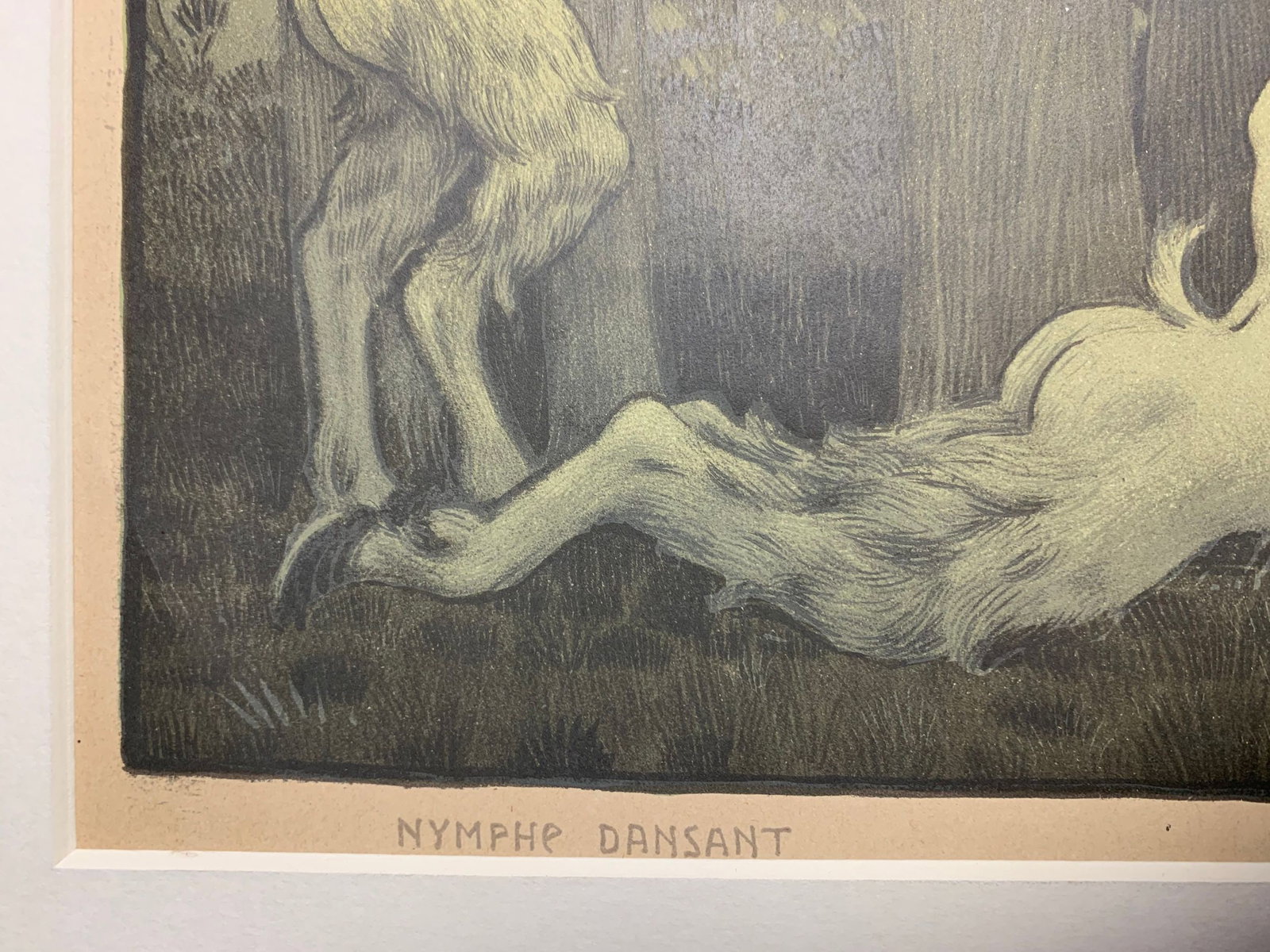 Nymphe Dansant - Paul Emile Berthon (1899) 12x24 French Lithograph - 5
