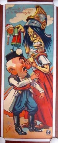 Old Europe & Montenegro (1913) French WWI Poster LB: Title: Old Europe & Montenegro (1913) French WWI Poster LB Description: Old Europe & Montenegro (1913) French WWI Poster LB Weight: 2 Reserve: $700.00 Shipping: Domestic: Flat-rate of $28.00