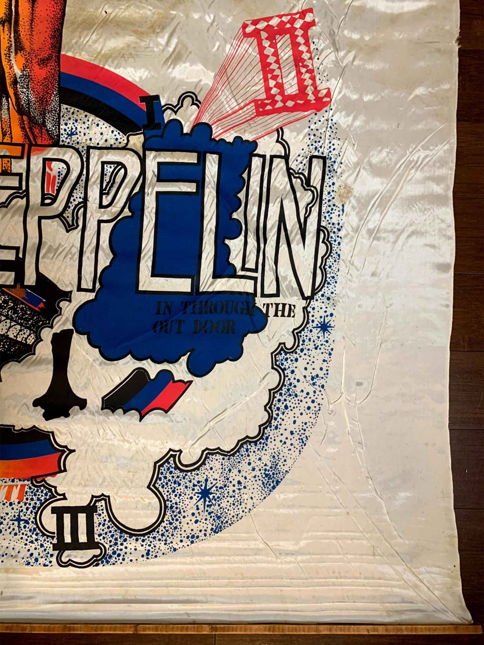 Led Zeppelin (1979) 42x44 US Cloth Concert Banner - Rare - 5