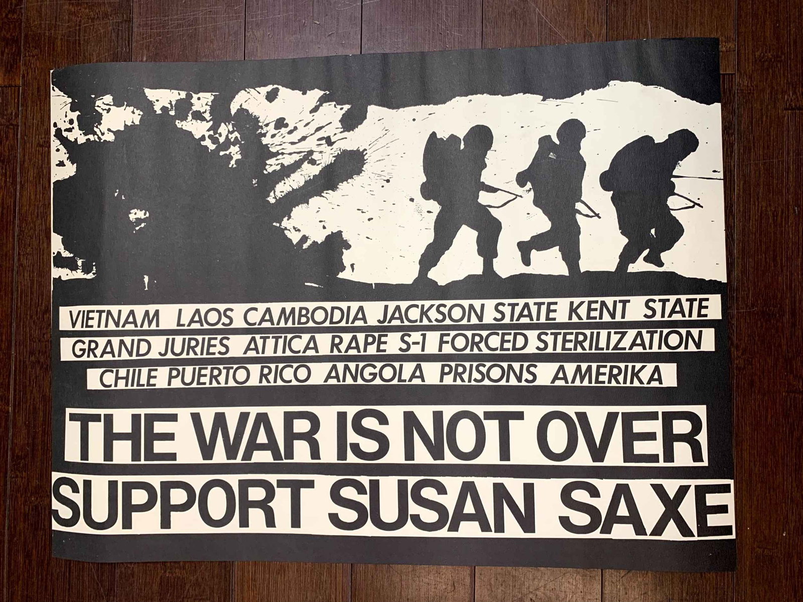 Support Susan Saxe (1975) 16x21 US Protest Poster (1 of 3)