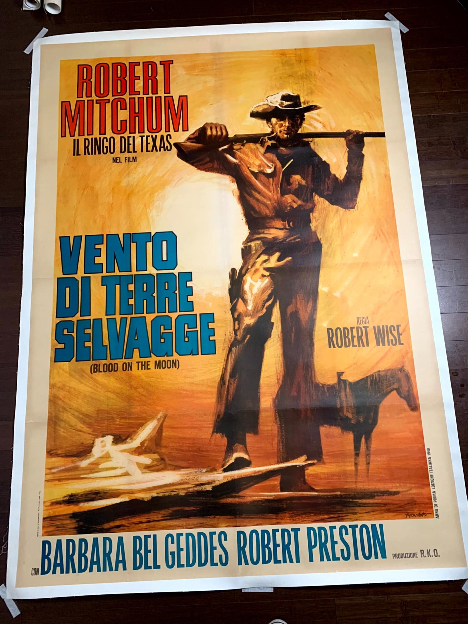 Blood on the Moon - Art by Tarantelli (1966) 55x77 Italian Movie Poster LB (1 of 9)