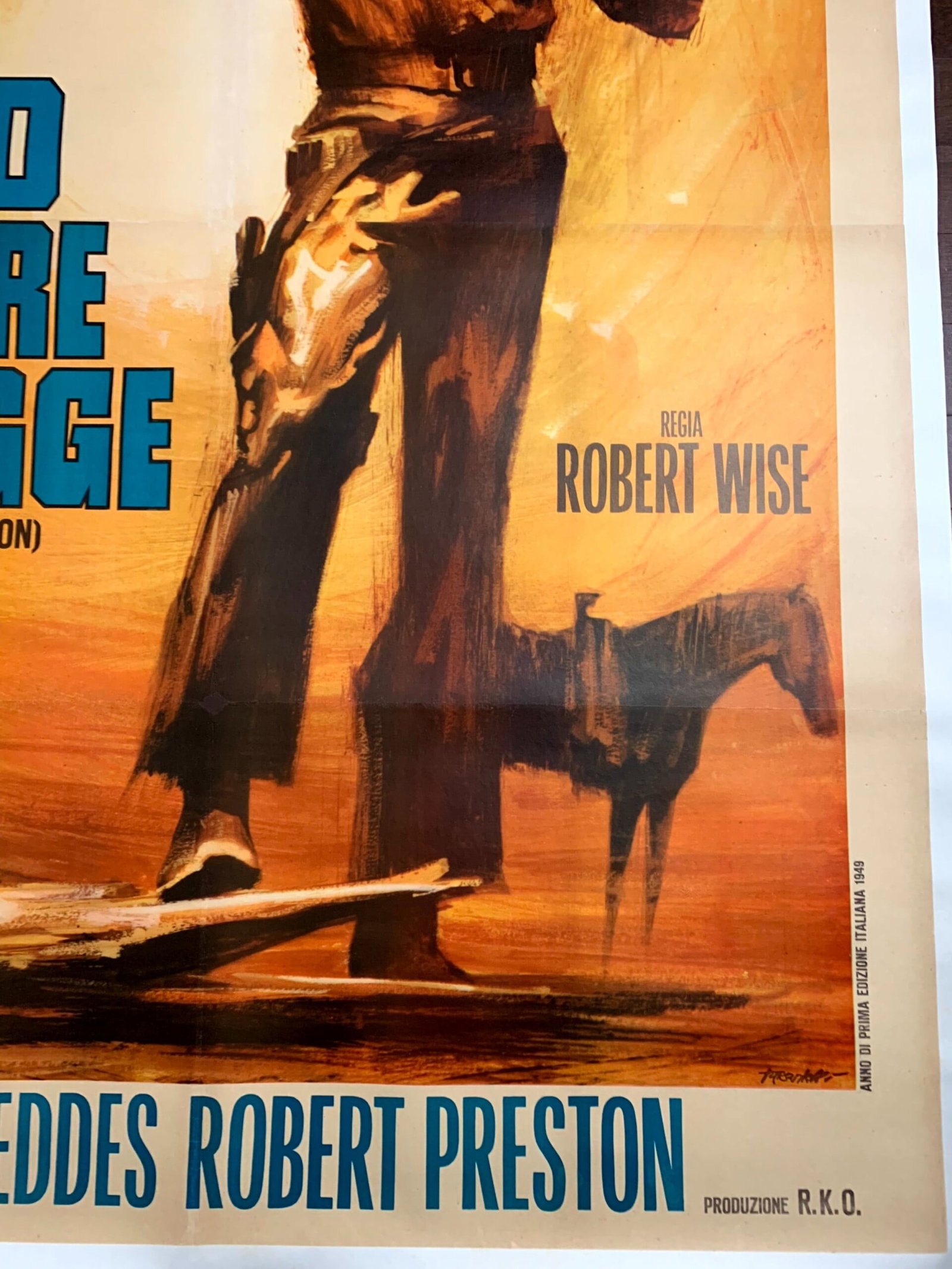 Blood on the Moon - Art by Tarantelli (1966) 55x77 Italian Movie Poster LB - 4
