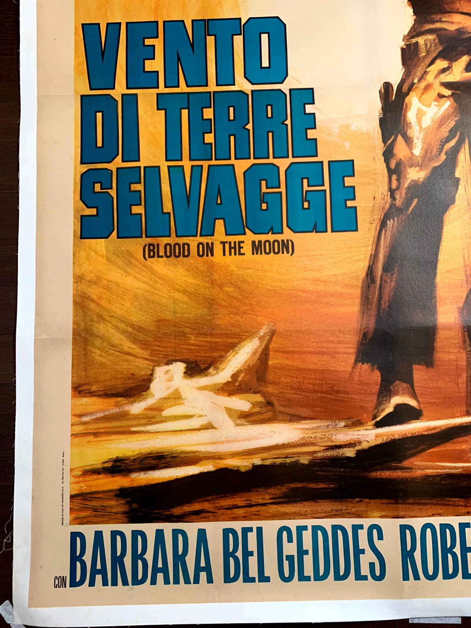 Blood on the Moon - Art by Tarantelli (1966) 55x77 Italian Movie Poster LB - 5