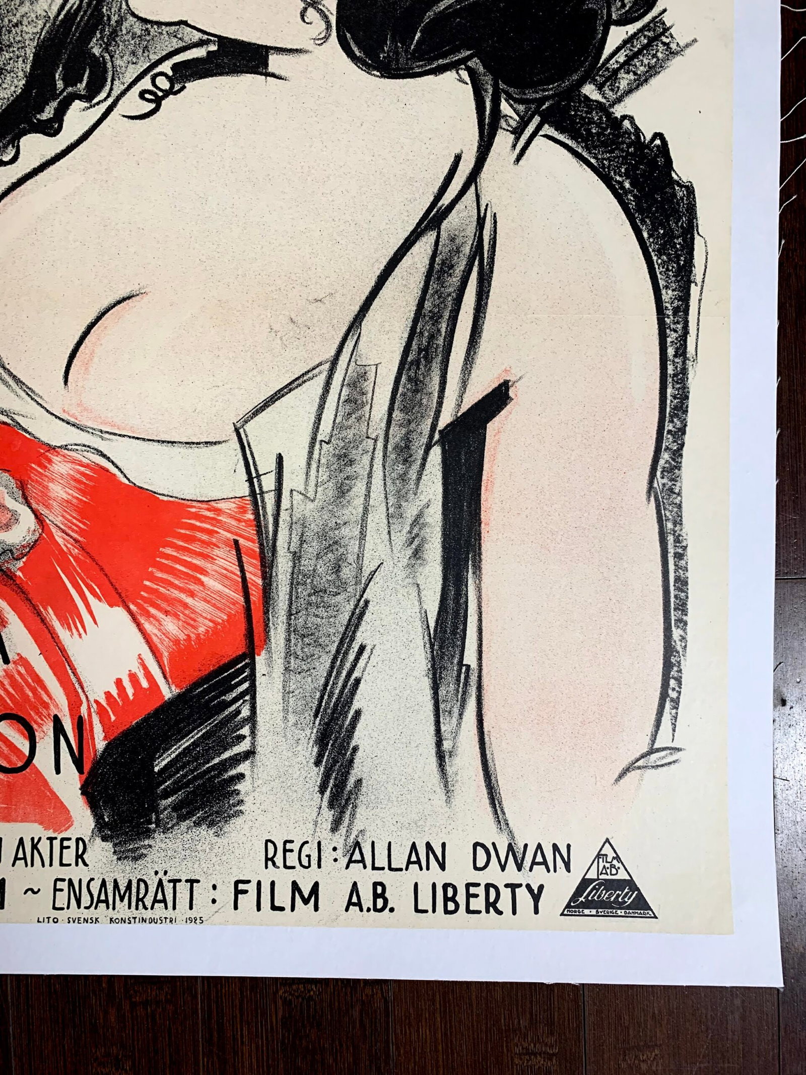 A Society Scandal - Gloria Swanson (1925) 23.5x35.5 Swedish Movie Poster - 3