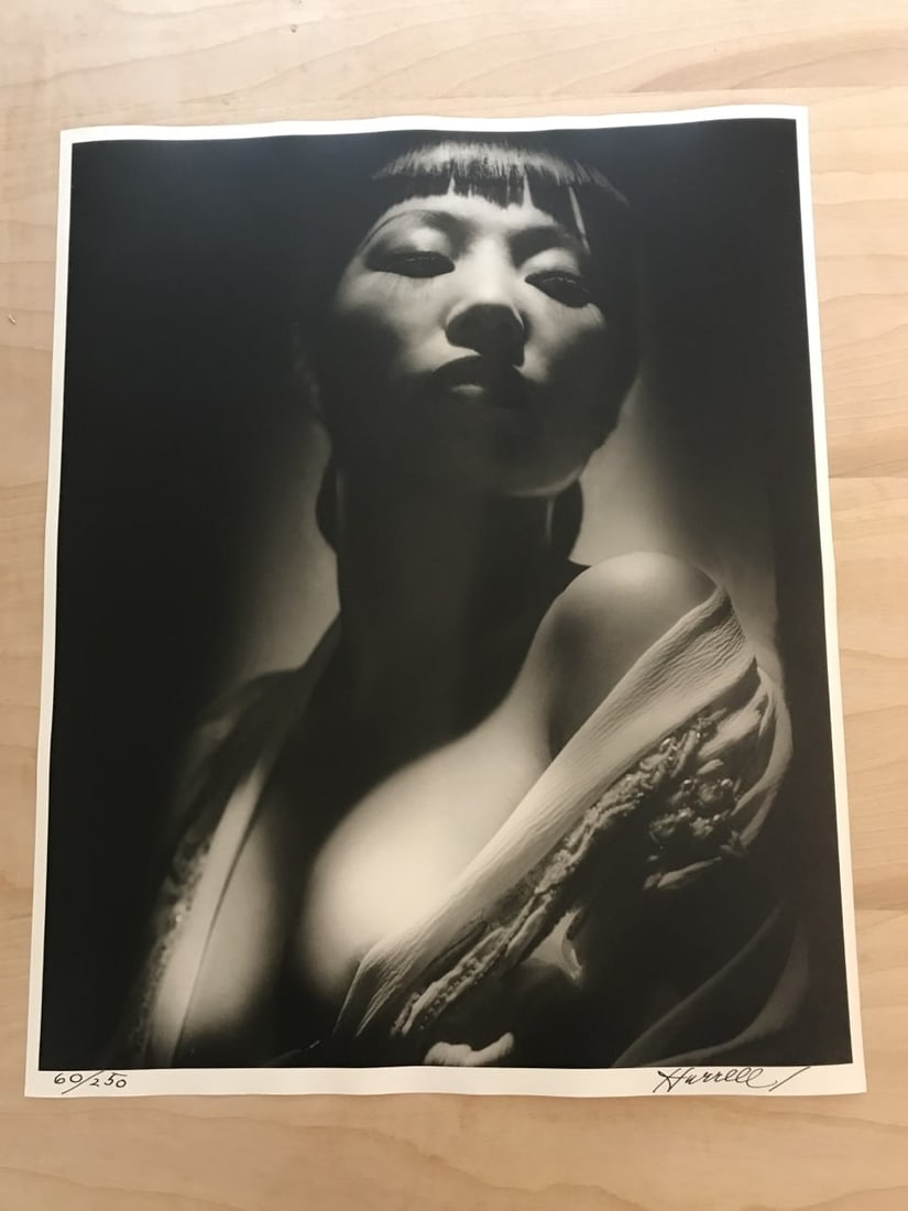 Anna May Wong By George Hurrell (1985) 16x20 US Signed Photo - 2
