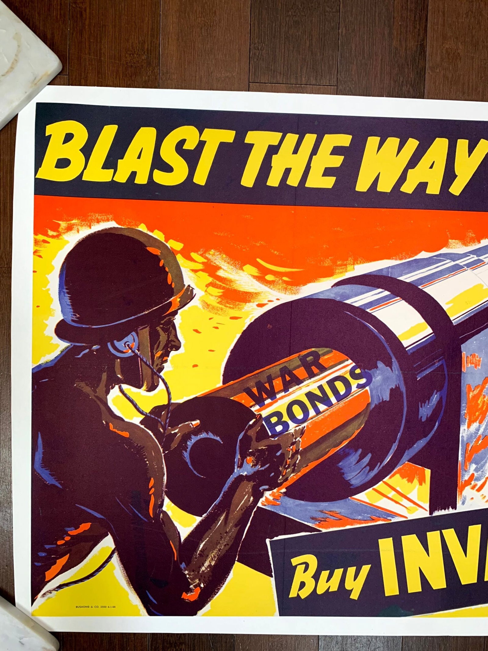 Buy Invasion Bonds - Oregon - Rare (1945) 22"X33" US WWII Poster LB - 2