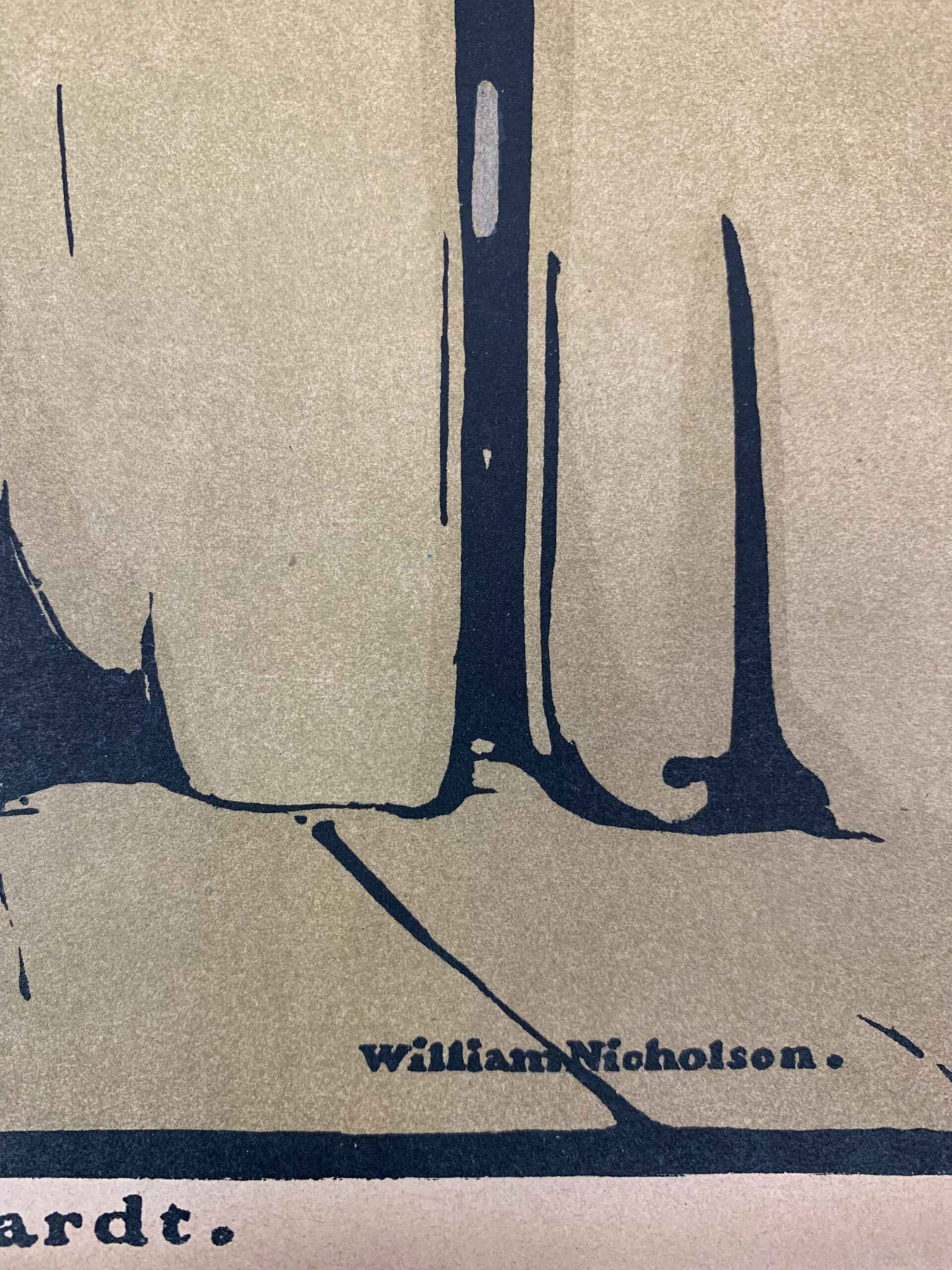 Sarah Bernhardt - Art William Nicholson (1897) 9.75x10.125 US Magazine Page - 2