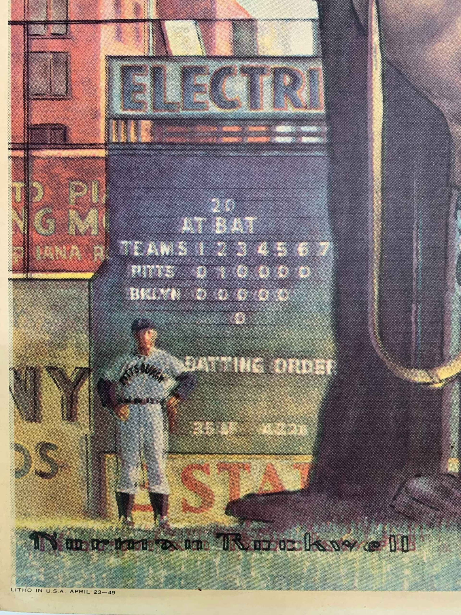 Saturday Evening Post - Art By Norman Rockwell (1949) 22x28 US Newstand Poster - 4