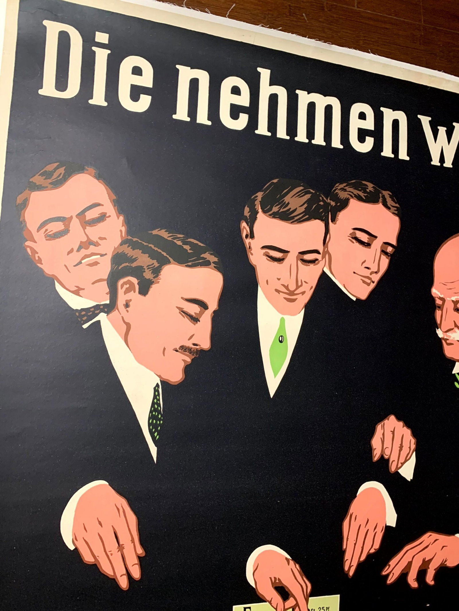 Eckstein No.5 Cigarettes (1922) 35"X48" German Advertising Poster LB - 2
