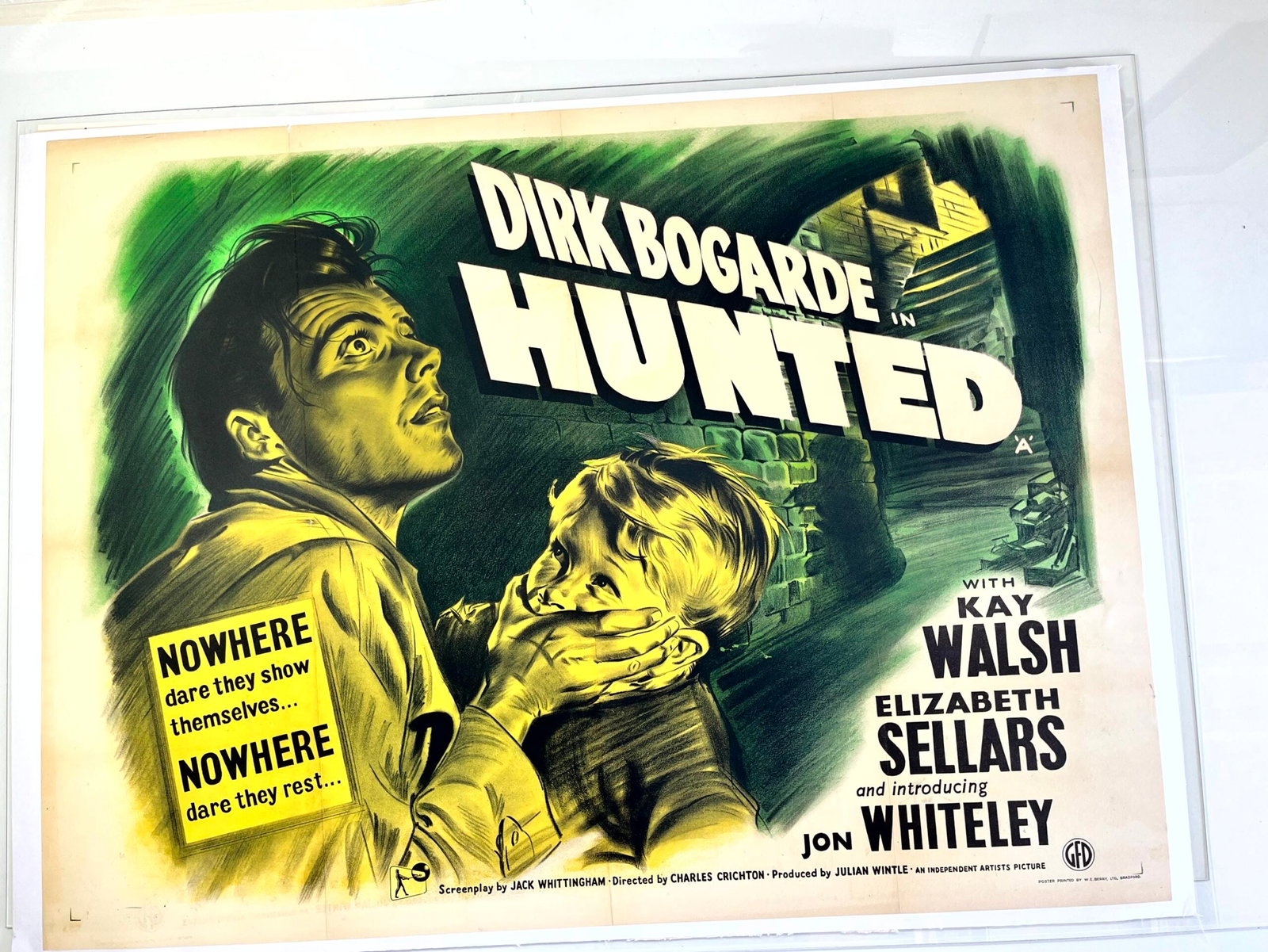 Hunted - The Stranger In Between (1950) UK Noir Quad Movie Poster LB - 3