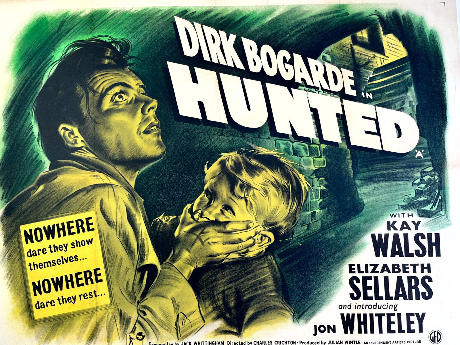 Hunted - The Stranger In Between (1950) UK Noir Quad Movie Poster LB - 8