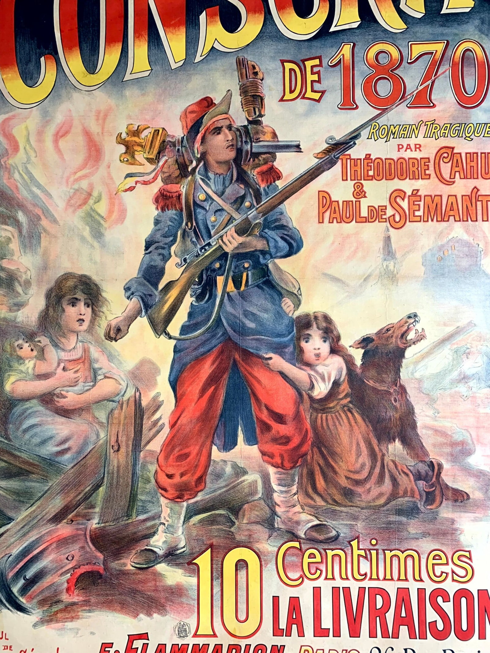 Conscrit de 1870 - Art Paul de Semant (1900) 41x61 French Litho Franco Prussian War - 6