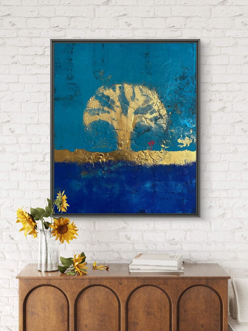 Acrylic painting The Roots of the Golden Tree Olga Melezhik - 2