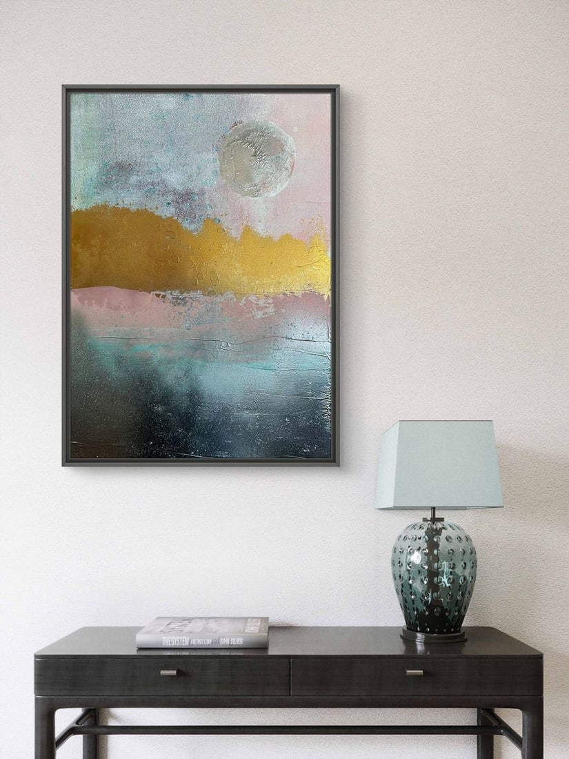 Acrylic painting Silver Moon Olga Melezhik - 2