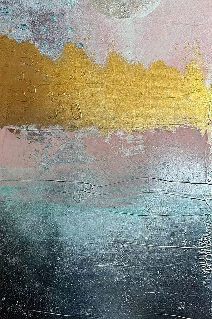 Acrylic painting Silver Moon Olga Melezhik - 7
