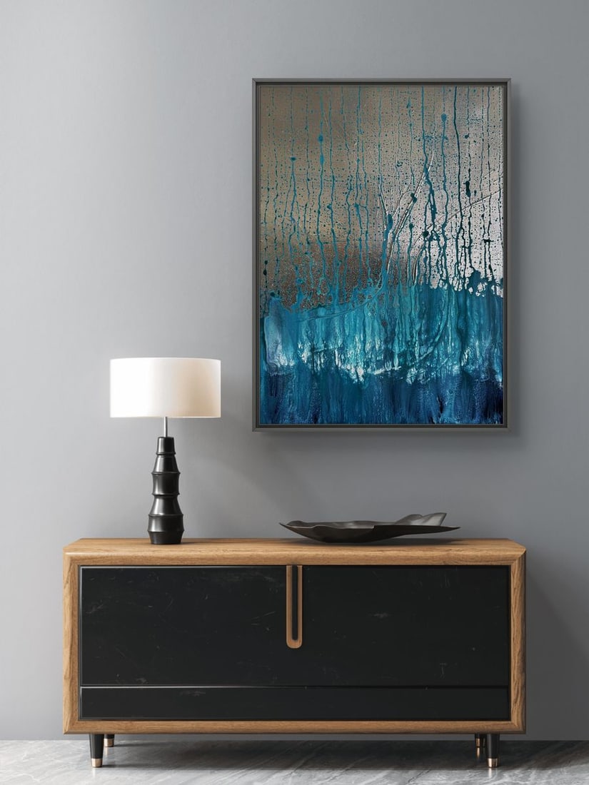 Acrylic painting When it Rains in The Heart Olga Melezhik - 2