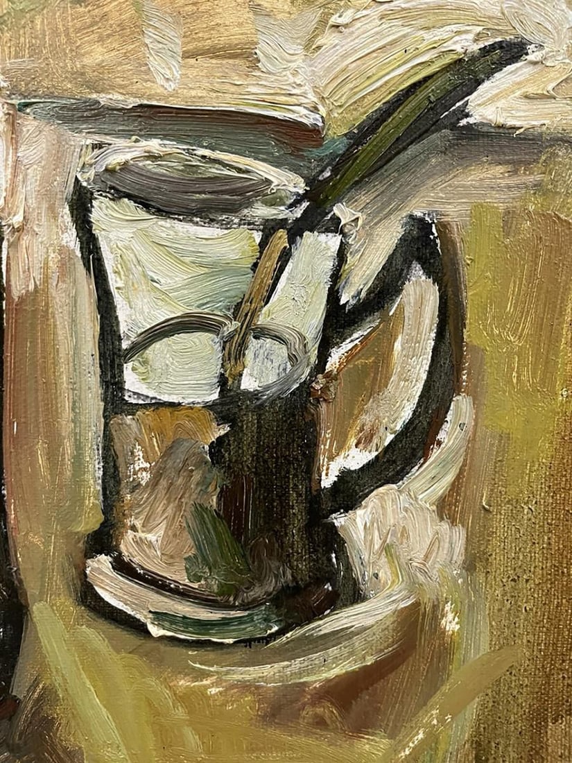 Oil painting Still life with an acacia branch Oleksandr Andreev - 7