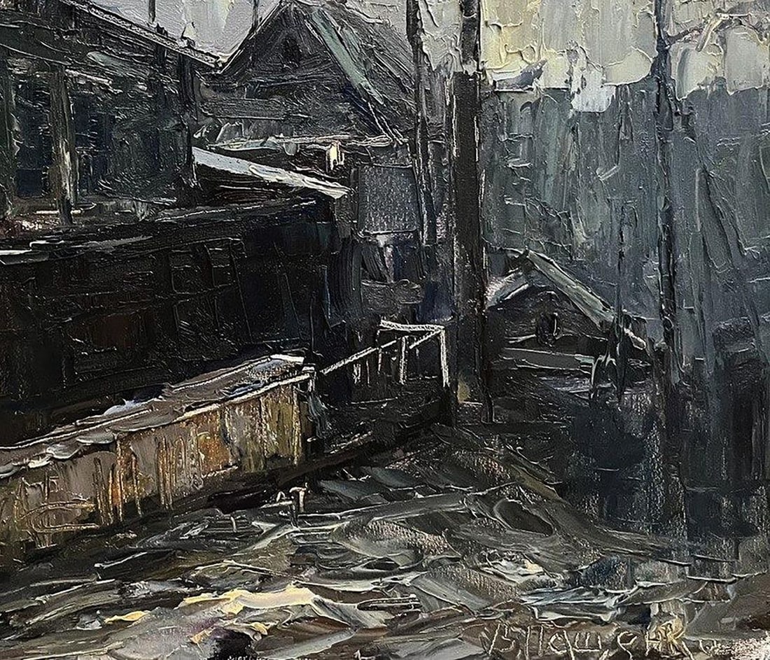 Oil painting Old street Volodymyr Pashchenko - 7
