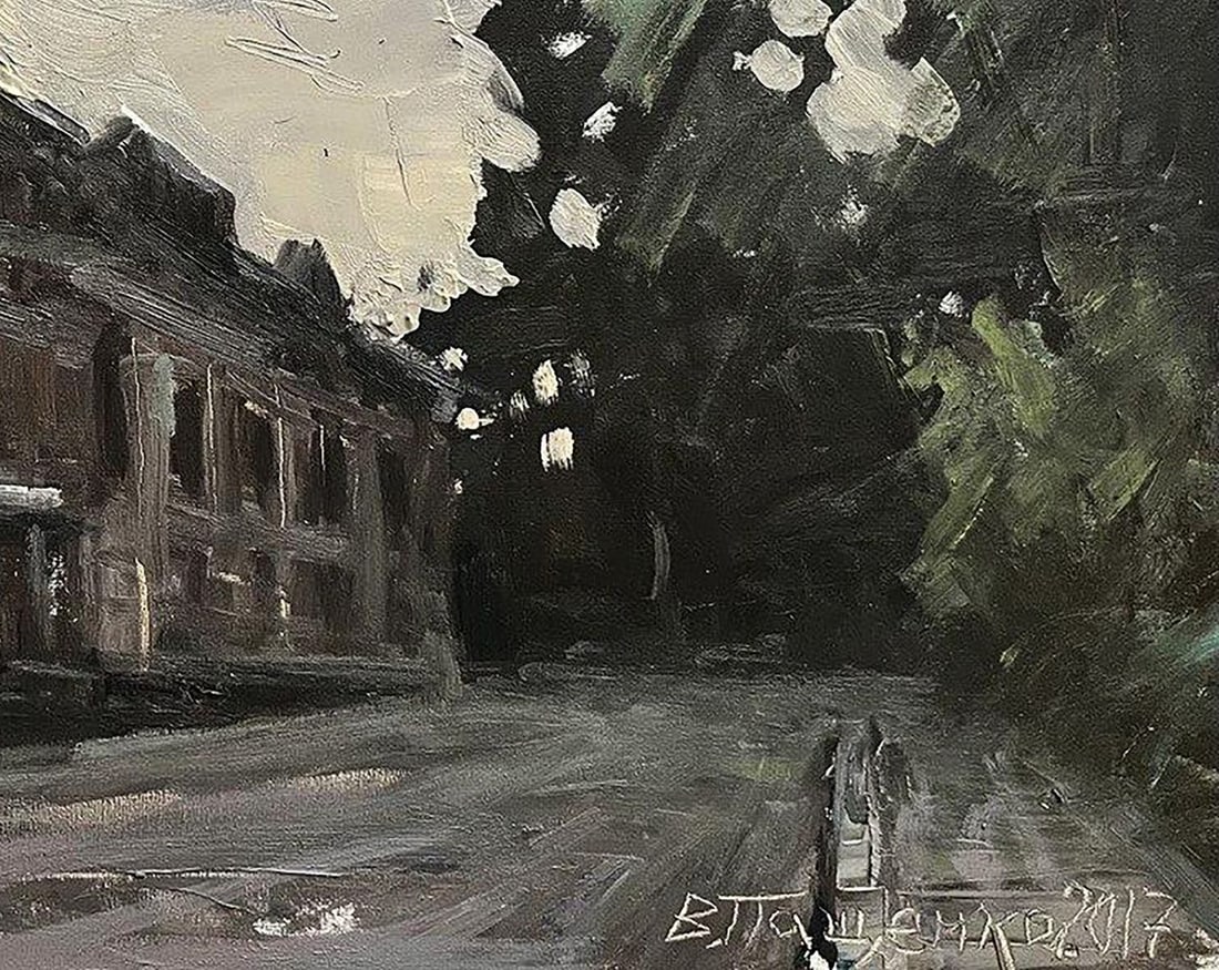 Oil painting Old town Volodymyr Pashchenko - 7