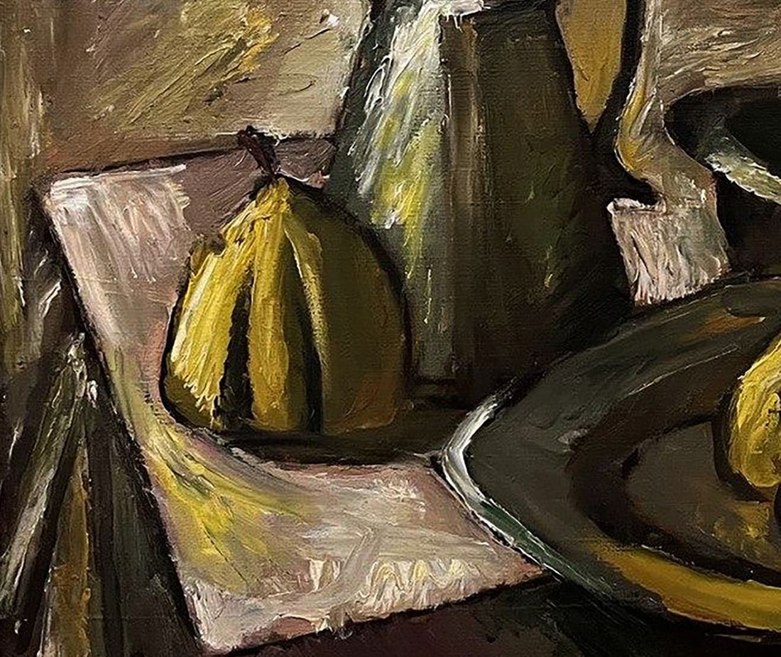 Oil painting Still life with quince and old dishes Oleksandr Andreev - 7