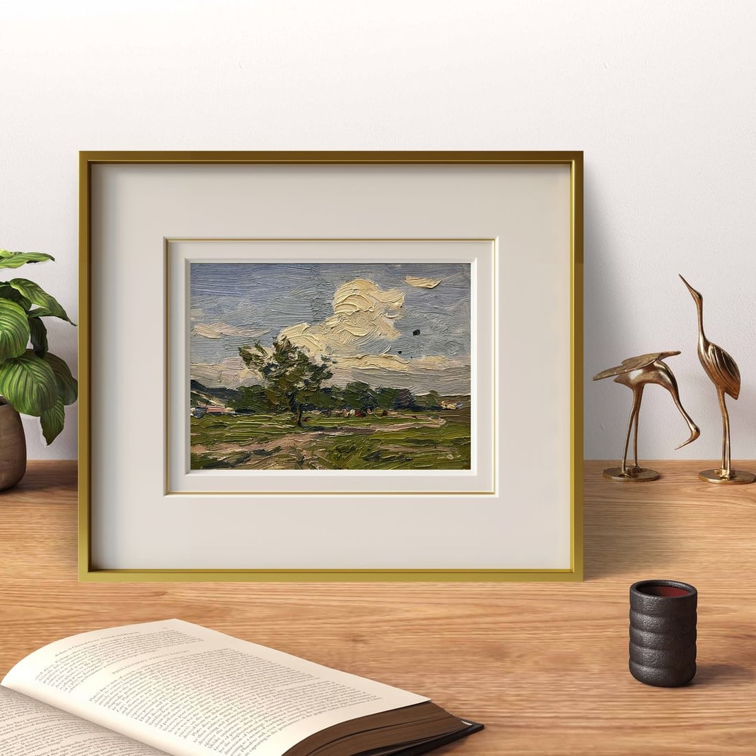 Oil painting White clouds Yury Konovalov - 4