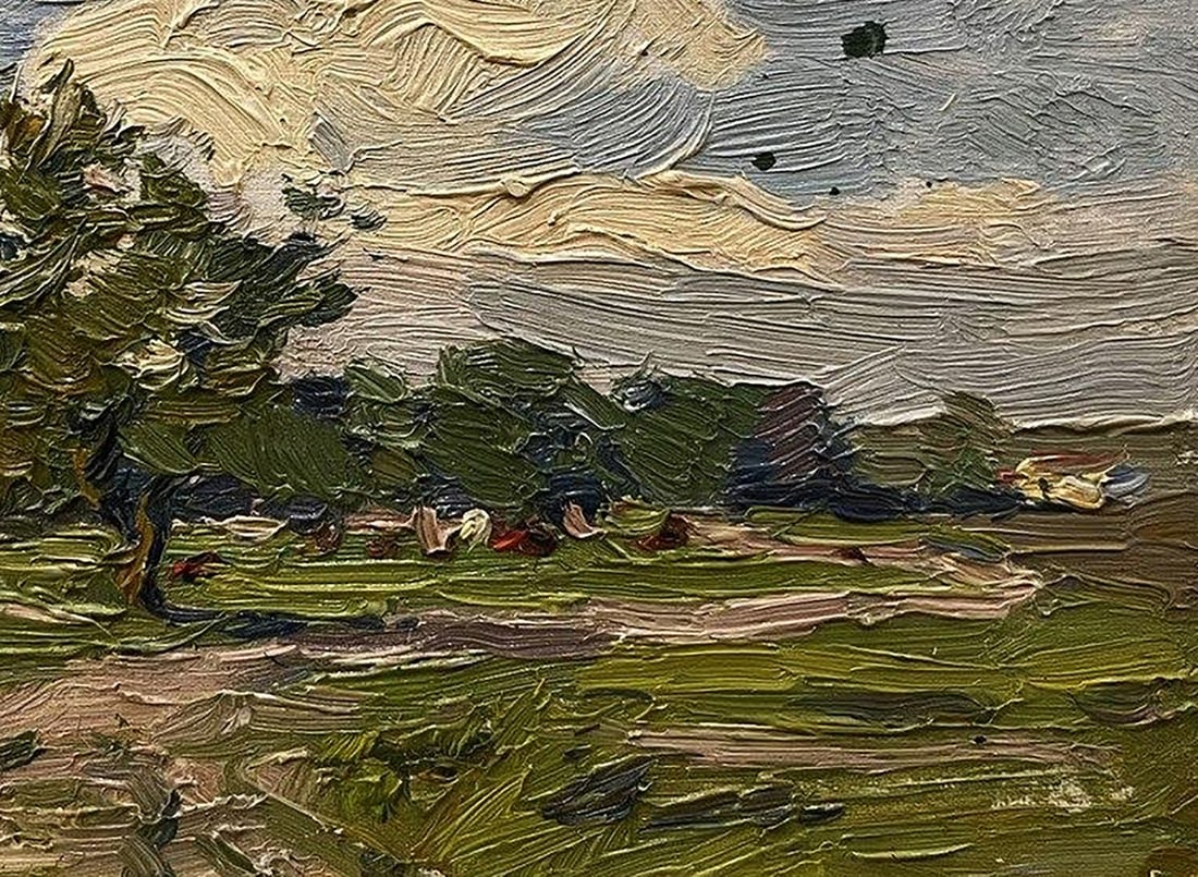 Oil painting White clouds Yury Konovalov - 8