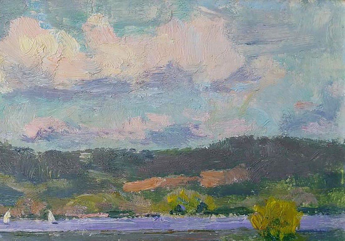 Oil painting Reservoir Yury Konovalov - 6