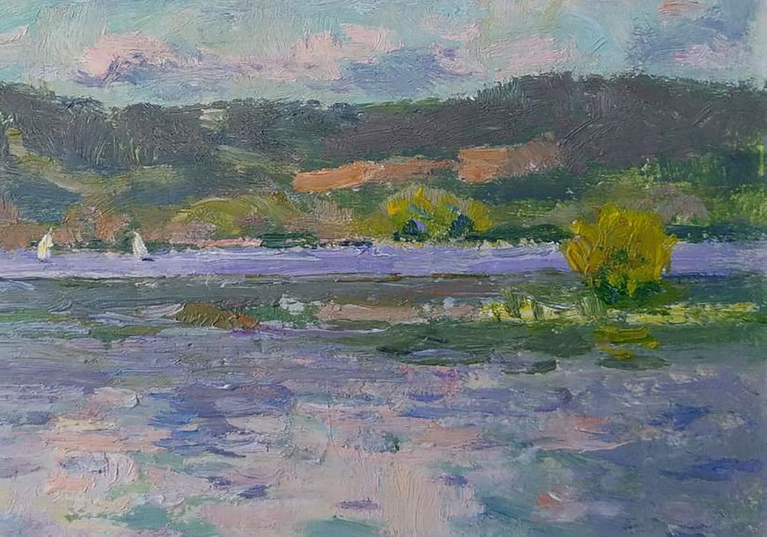 Oil painting Reservoir Yury Konovalov - 8