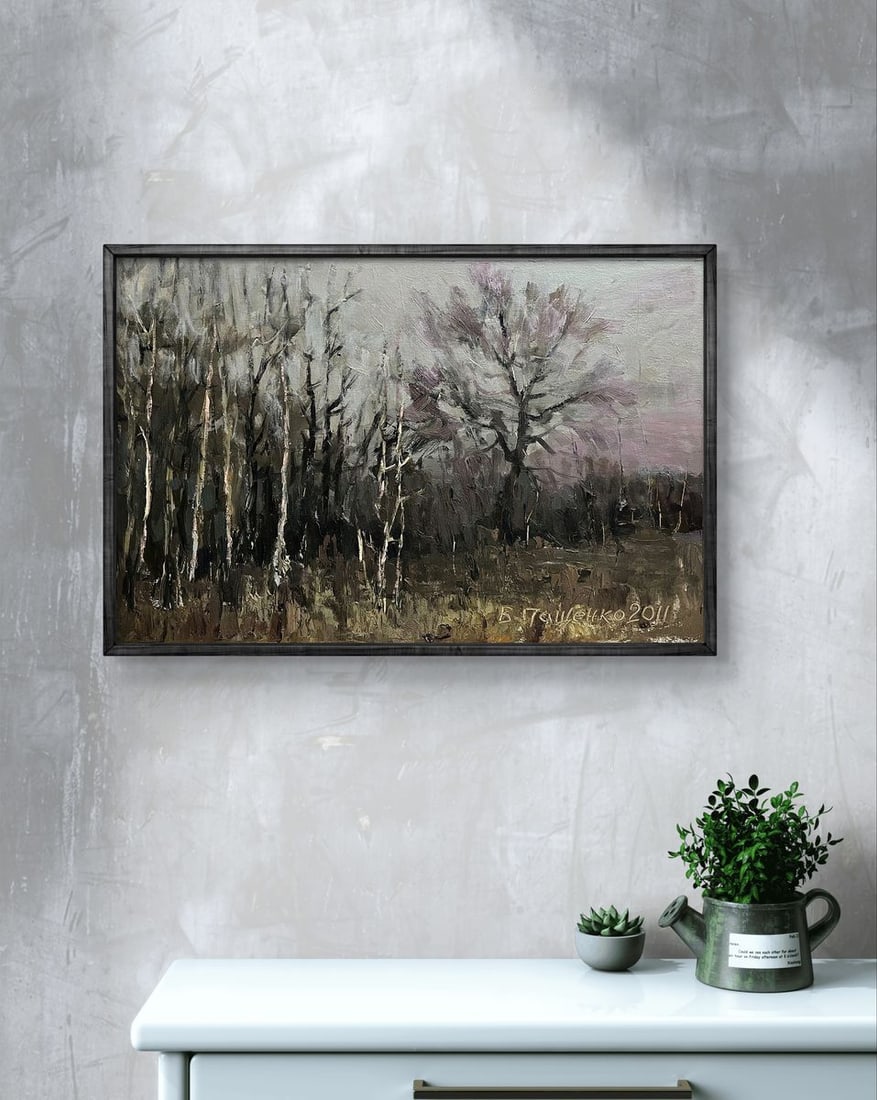 Oil painting Fallen forest Volodymyr Pashchenko - 3
