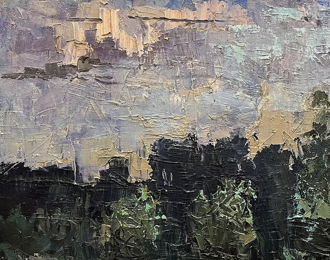 Oil painting May forest Volodymyr Pashchenko - 4