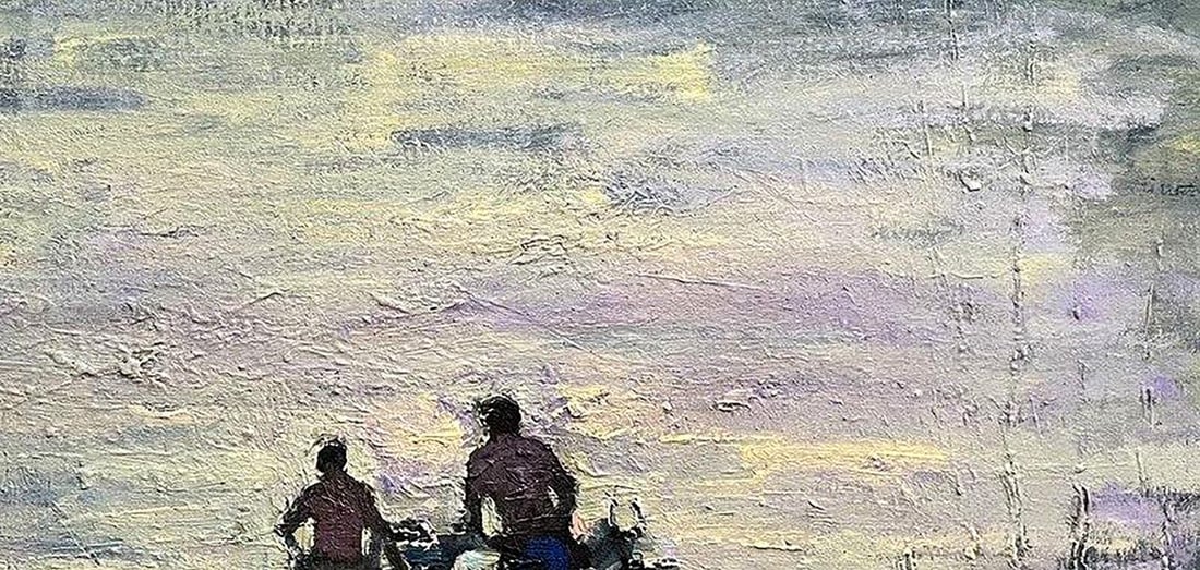 Oil painting Conversation Volodymyr Pashchenko - 5