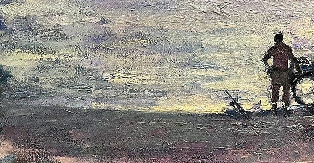 Oil painting Conversation Volodymyr Pashchenko - 6
