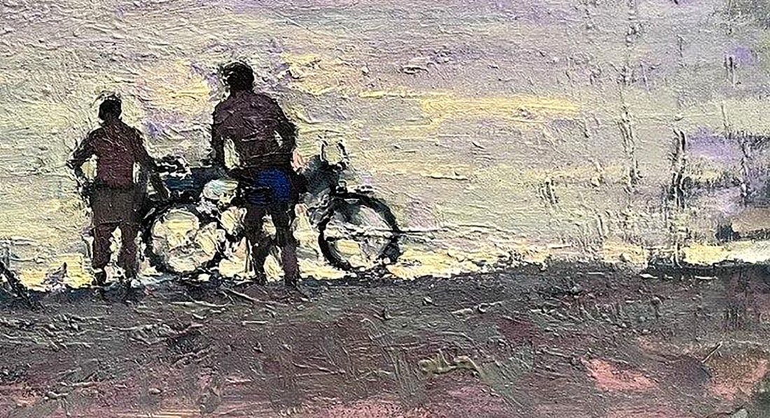 Oil painting Conversation Volodymyr Pashchenko - 7