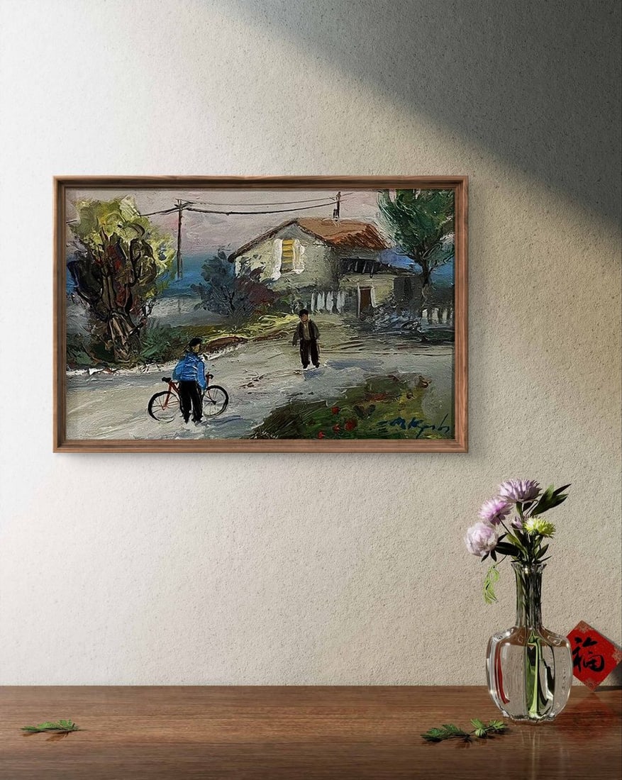 Oil painting By bike Dmytro Kravtsov - 3