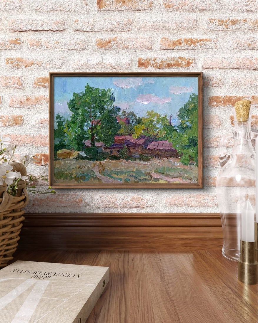 Oil painting Rural life Yury Konovalov - 3