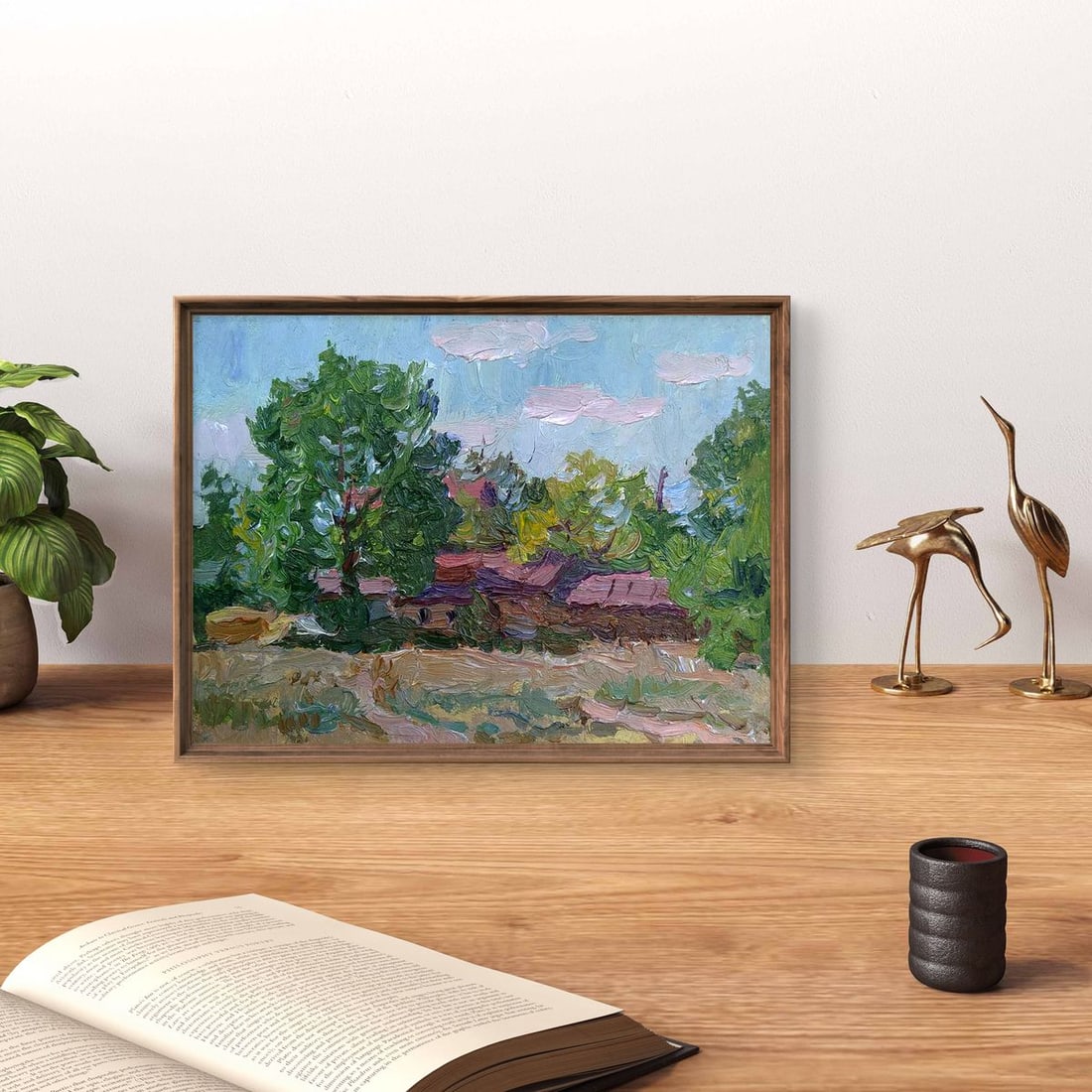 Oil painting Rural life Yury Konovalov - 4