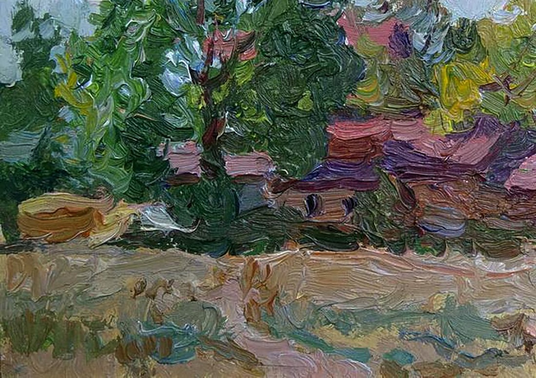 Oil painting Rural life Yury Konovalov - 7