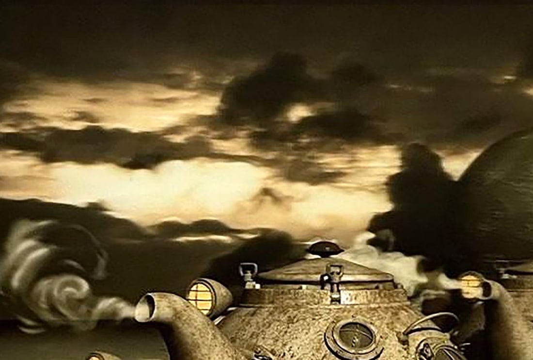 Digital art Mars rover tea party on Phobos Yuriy Laptev - 4
