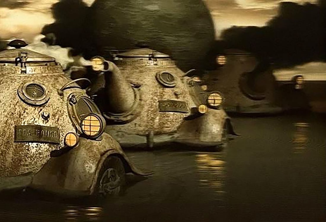 Digital art Mars rover tea party on Phobos Yuriy Laptev - 7