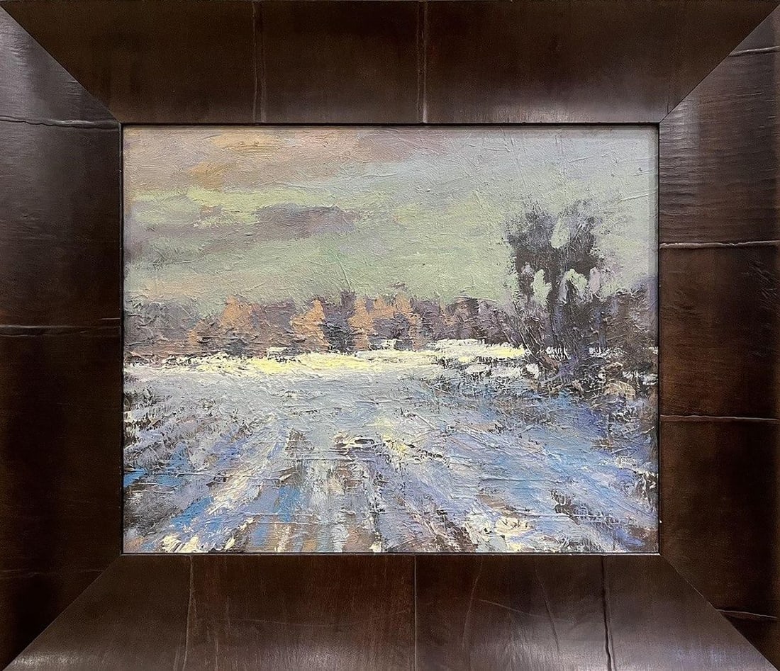 Oil painting Fields behind Opishna Volodymyr Pashchenko - 2