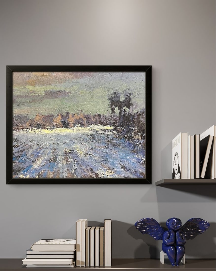 Oil painting Fields behind Opishna Volodymyr Pashchenko - 3
