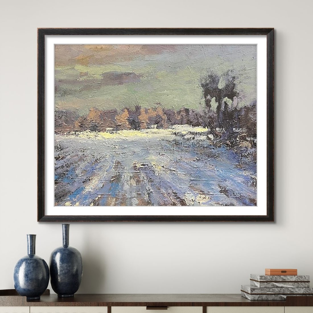 Oil painting Fields behind Opishna Volodymyr Pashchenko - 4