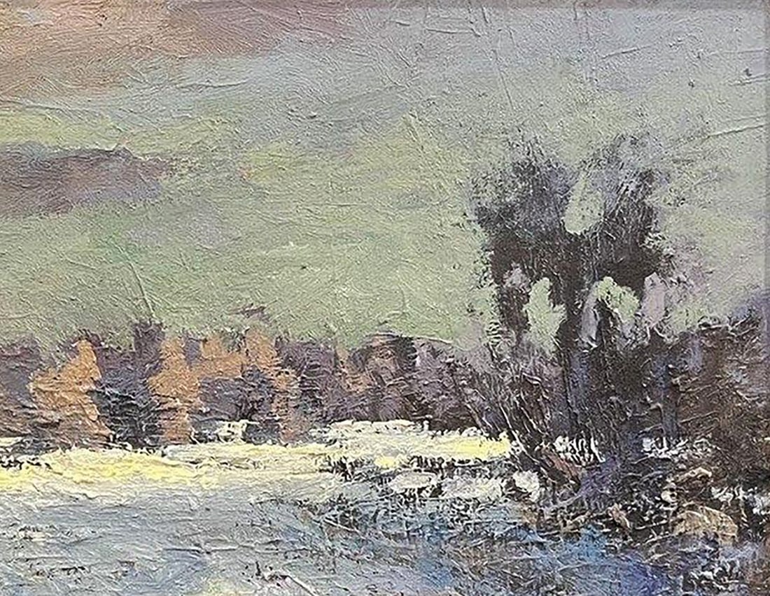 Oil painting Fields behind Opishna Volodymyr Pashchenko - 6