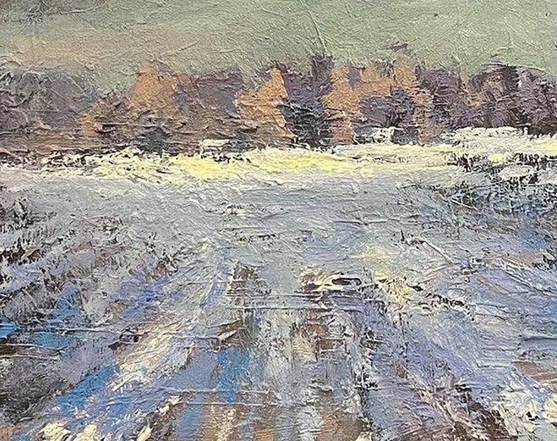 Oil painting Fields behind Opishna Volodymyr Pashchenko - 7