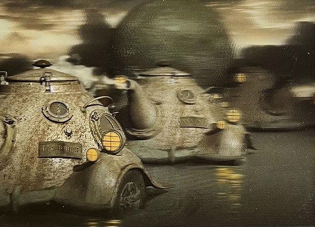 Digital art Mars rover tea party on Phobos Yuriy Laptev - 8