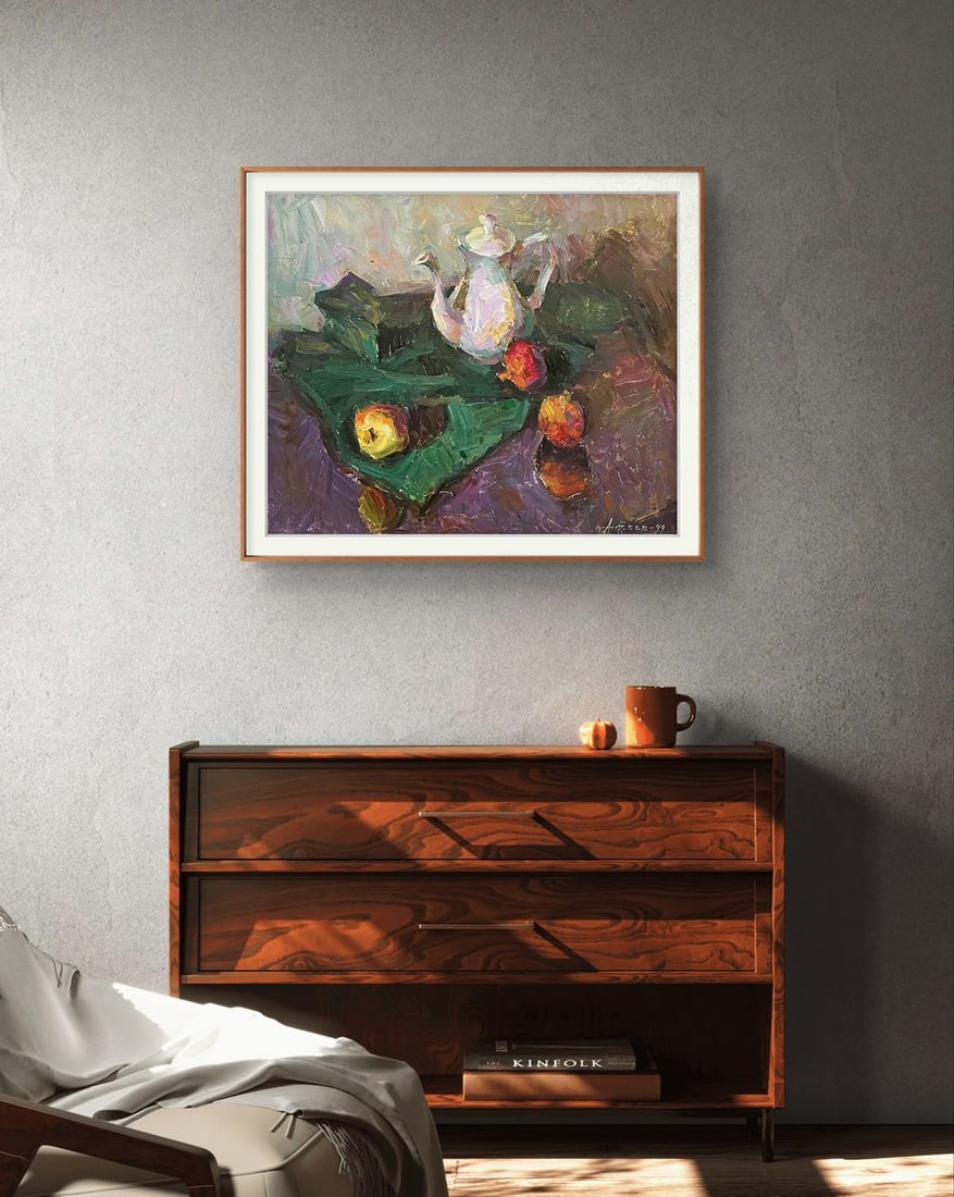 Oil painting Still life with grenades Oleksandr Andreev - 3