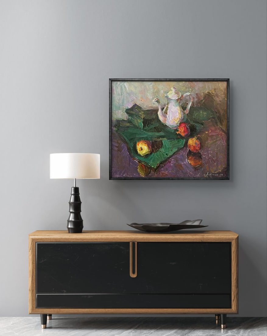 Oil painting Still life with grenades Oleksandr Andreev - 4