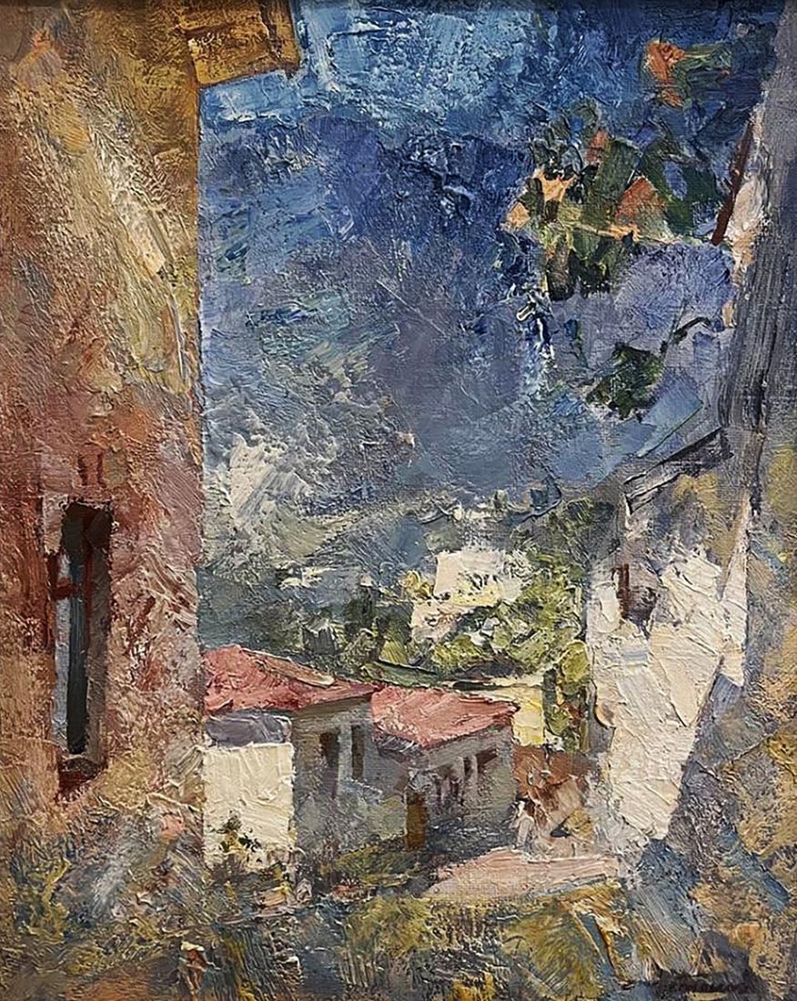 Oil painting in the city street Arsen Rustamov: Title : Oil painting in the city street Arsen Rustamov Description: Galler 34*** ABOUT THiS PAiNTiNG **** TiTLE: "in the city street"* ARTiSTS: Arsen Rustamov* SiZE: 58.5x47 cm/'23.03x18.50 inches'* S