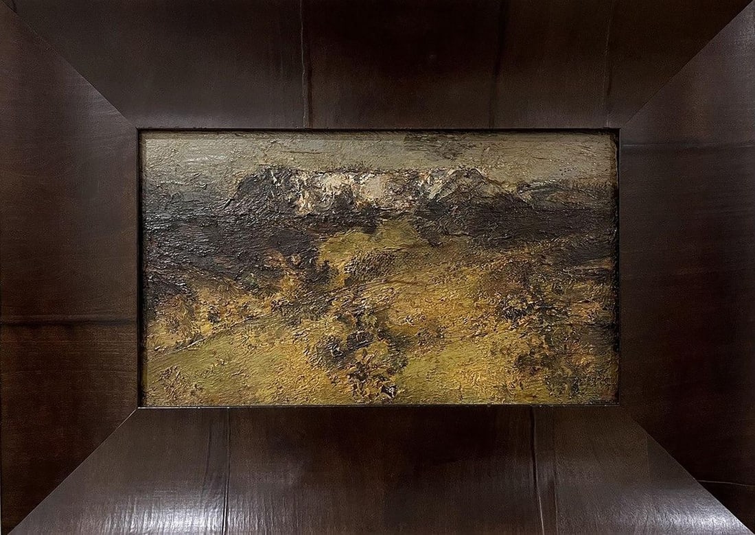 Oil painting Landscape in the valley Arsen Rustamov - 2